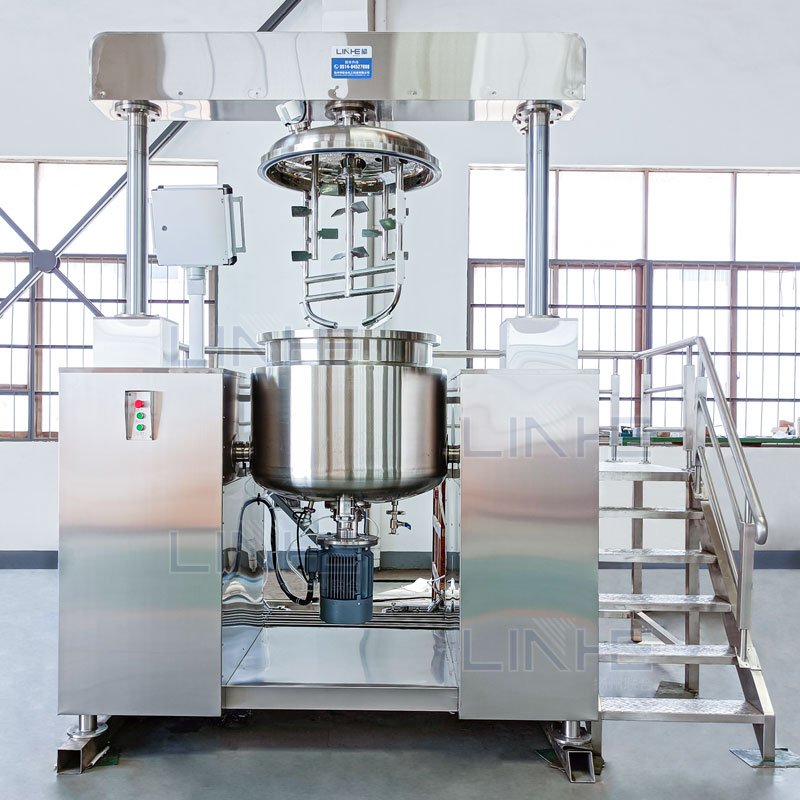 Cosmetic Cream Toothpaste Body Lotion Making Machine Vacuum Emulsifying Homogenizer Mixing Machine