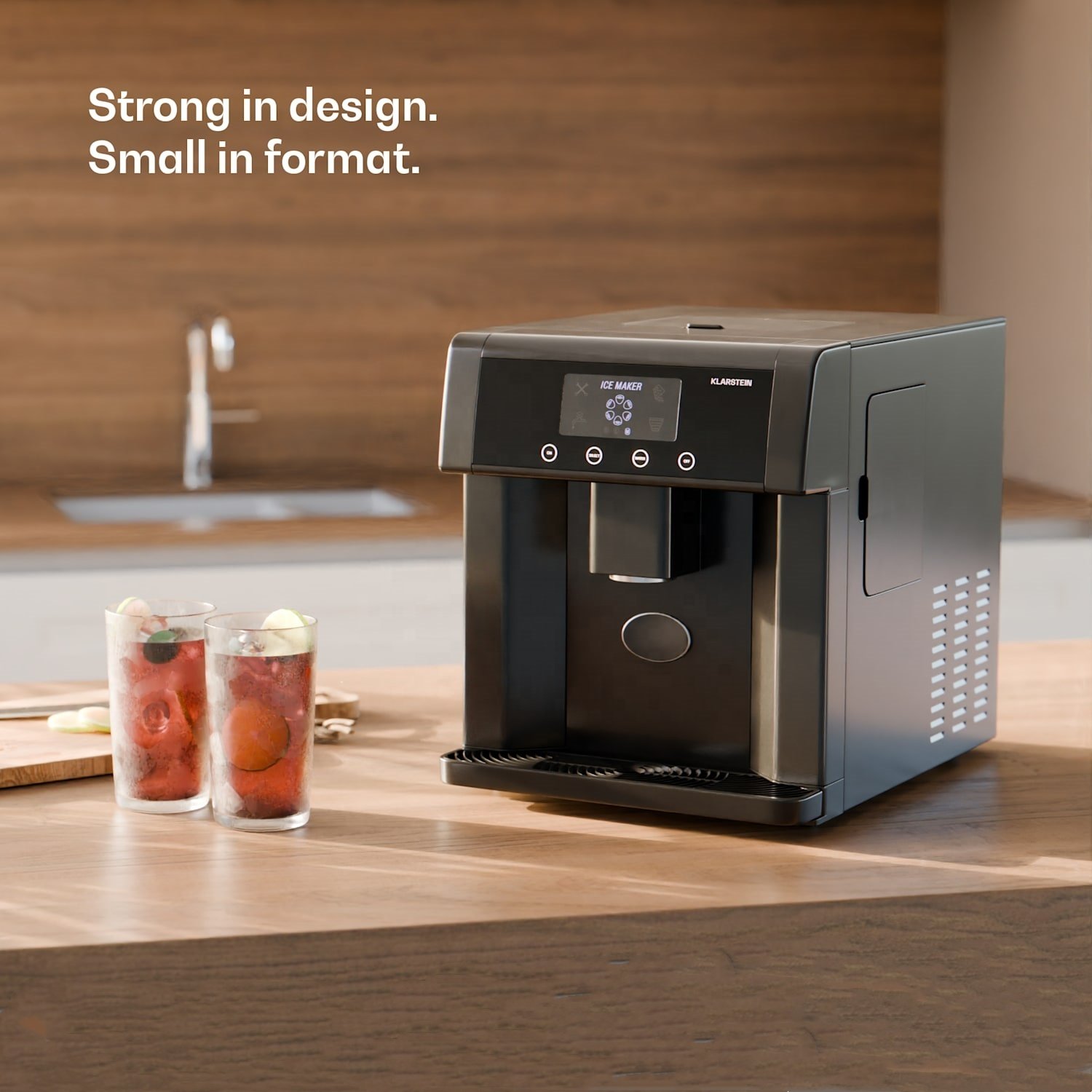 12kg Counter top Portable Mini cold water dispenser ice making machine for home,office,small shops