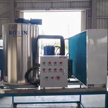 Automatic3t fishery indusrtrial flake ice maker big fish boat i