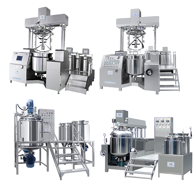 Lianhe vacuum emulsifier homogenizing mixer machine fixed type vacuum homogenizer mixer tank facial cream making machine