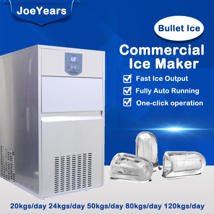 Hot Sales 50kgs Bullet Ice Maker Commercial Ice Making Machine Large Capacity Bullet Shape Ice Maker Machine