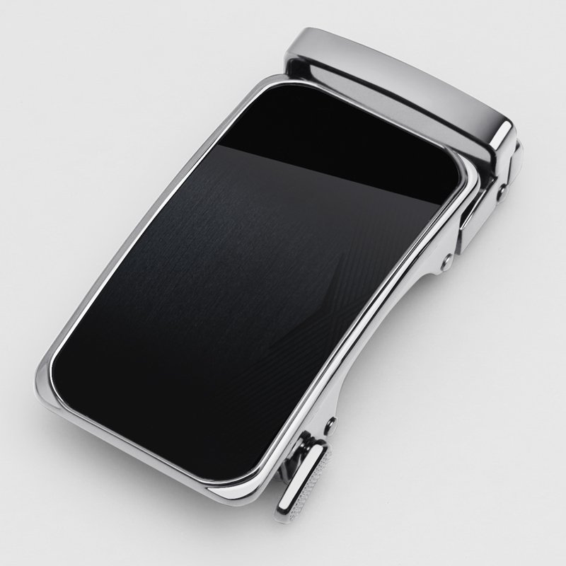 New Style Men's Automatic Buckles Alloy Buckle For Ratchet Belt Laser Logo Factory OEM Custom Model Wholesale Stock