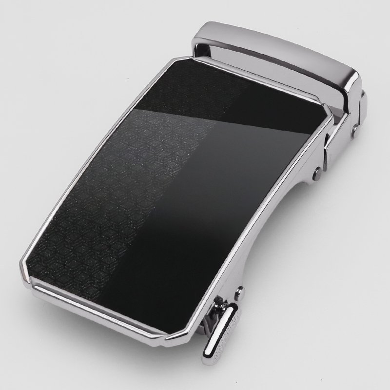 New Style Men's Automatic Buckles Alloy Buckle For Ratchet Belt Laser Logo Factory OEM Custom Model Wholesale Stock