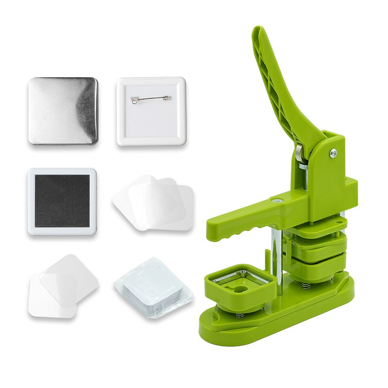 Wholesale Manual Design Badge Personnalisable 50*50MM Square Button Maker Kit Badge Making Machine