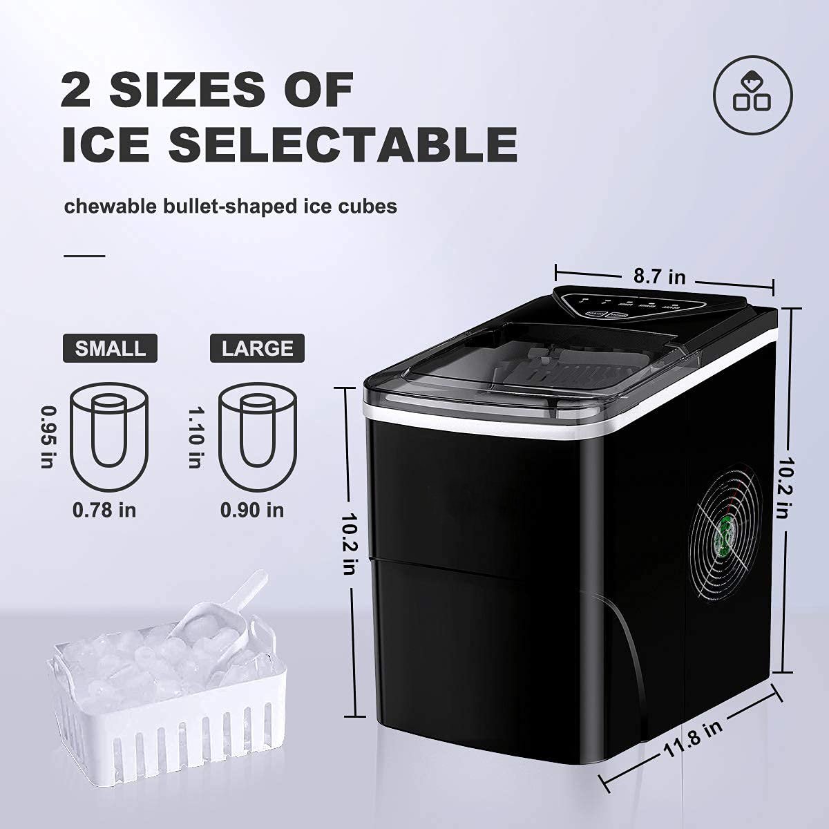 12V Countertop Automatic Ice Maker Ice Making Machine for Home Use with Factory Price Portable Countertop Ice Maker Machine
