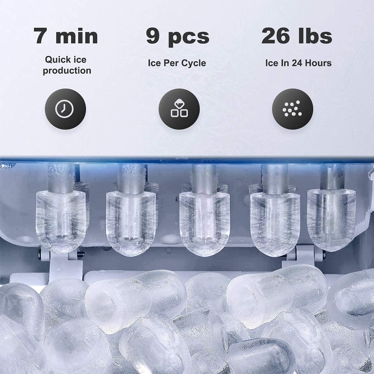 12V Countertop Automatic Ice Maker Ice Making Machine for Home Use with Factory Price Portable Countertop Ice Maker Machine