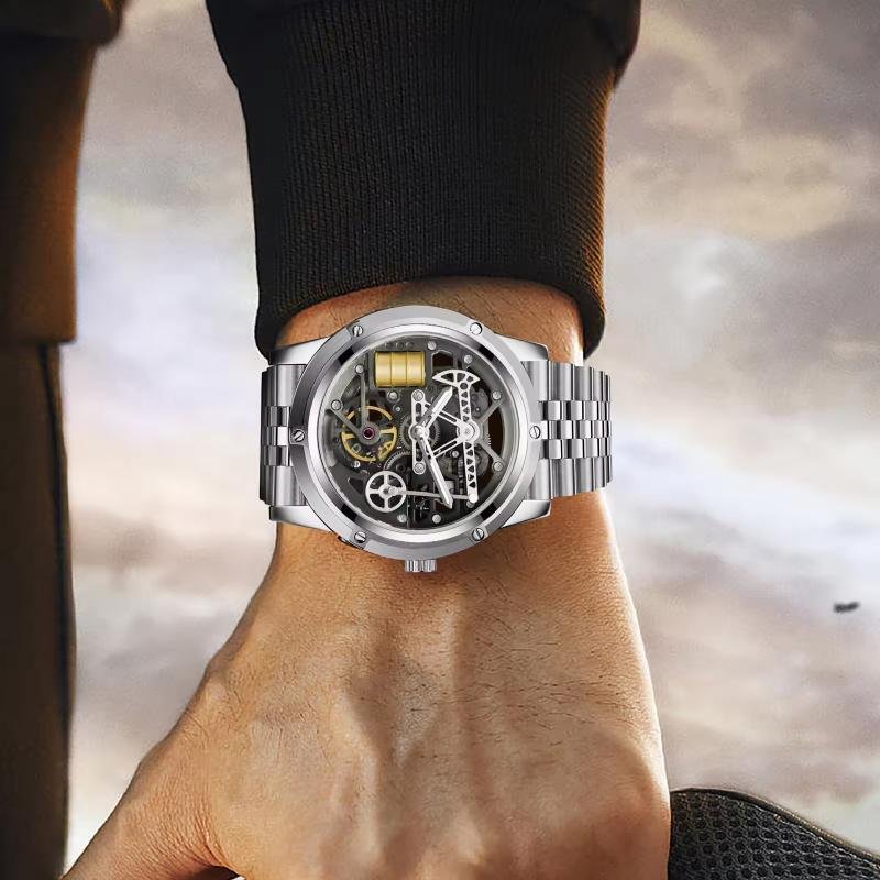 Pindu Design Mens WatchesSapphire glass Top Brand Machine Watch Men Business Clock Men Miyota luminous