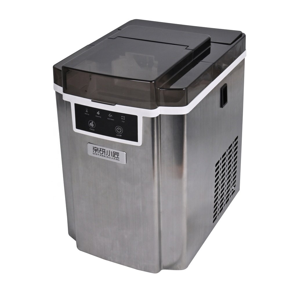 Small Ice Cube Maker Machine 220-240V CE CB Stainless Steel Portable Nugget Ice Maker