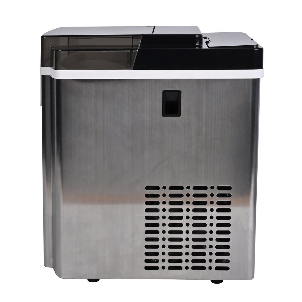 Small Ice Cube Maker Machine 220-240V CE CB Stainless Steel Portable Nugget Ice Maker