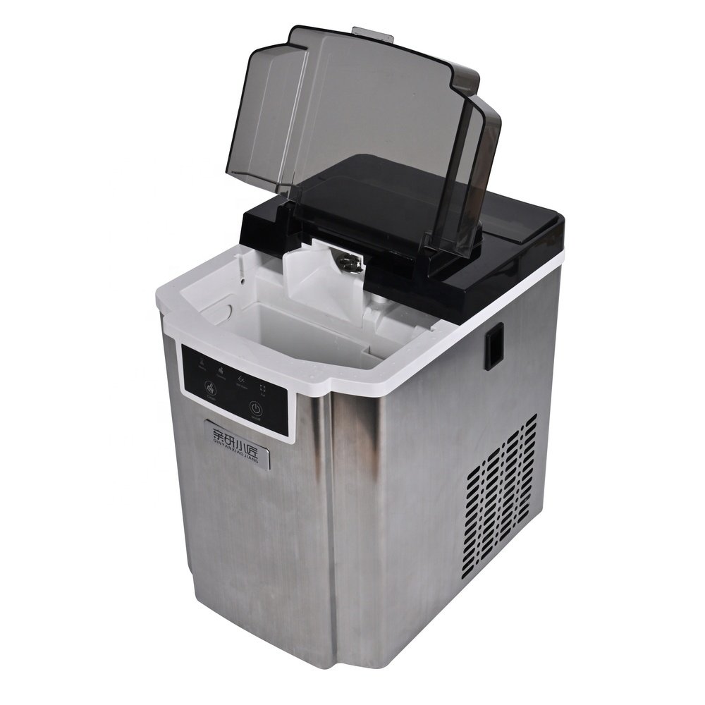 Small Ice Cube Maker Machine 220-240V CE CB Stainless Steel Portable Nugget Ice Maker