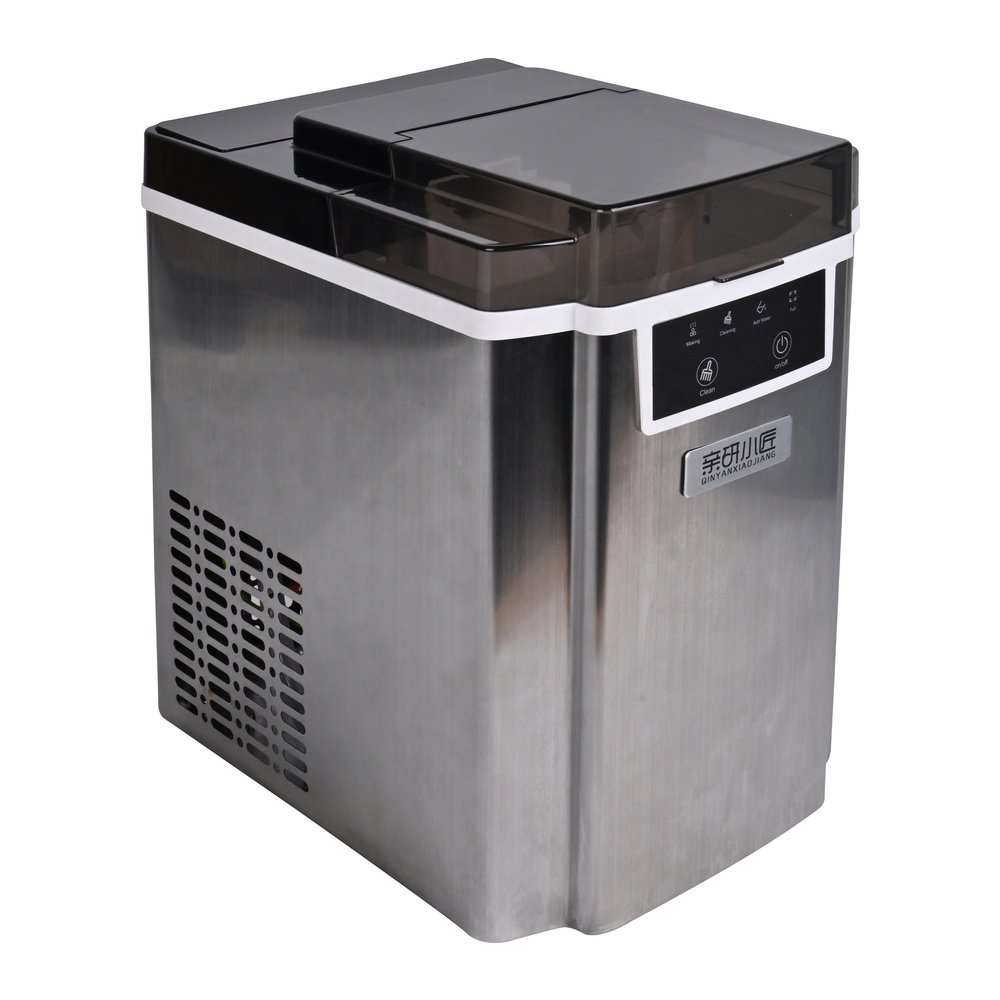 Small Ice Cube Maker Machine 220-240V CE CB Stainless Steel Portable Nugget Ice Maker