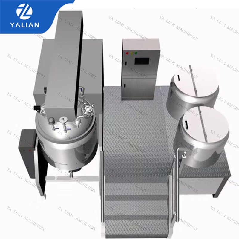 stainless steel movable high shear homogenizer mixer paint making machine for cosmetic cream printer paint condensed milk