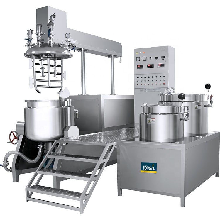 Cosmetics Manufacturing Industrial Snail Slime Emulsifier Vacuum Homogenizer Mixer Beauty Cream Manufacturing machine