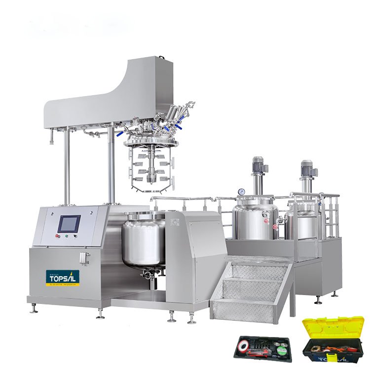Cosmetics Manufacturing Industrial Snail Slime Emulsifier Vacuum Homogenizer Mixer Beauty Cream Manufacturing machine