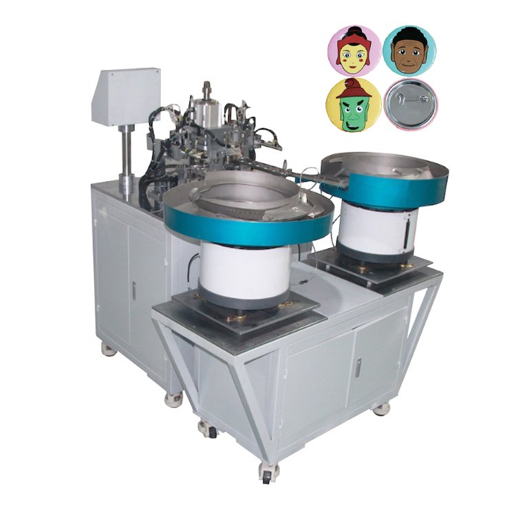 Round Metal Pin Badge Button Pin Maker Making Machine Automatic