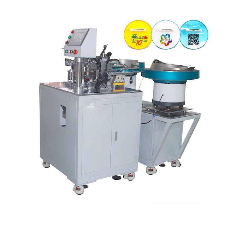 Round Metal Pin Badge Button Pin Maker Making Machine Automatic