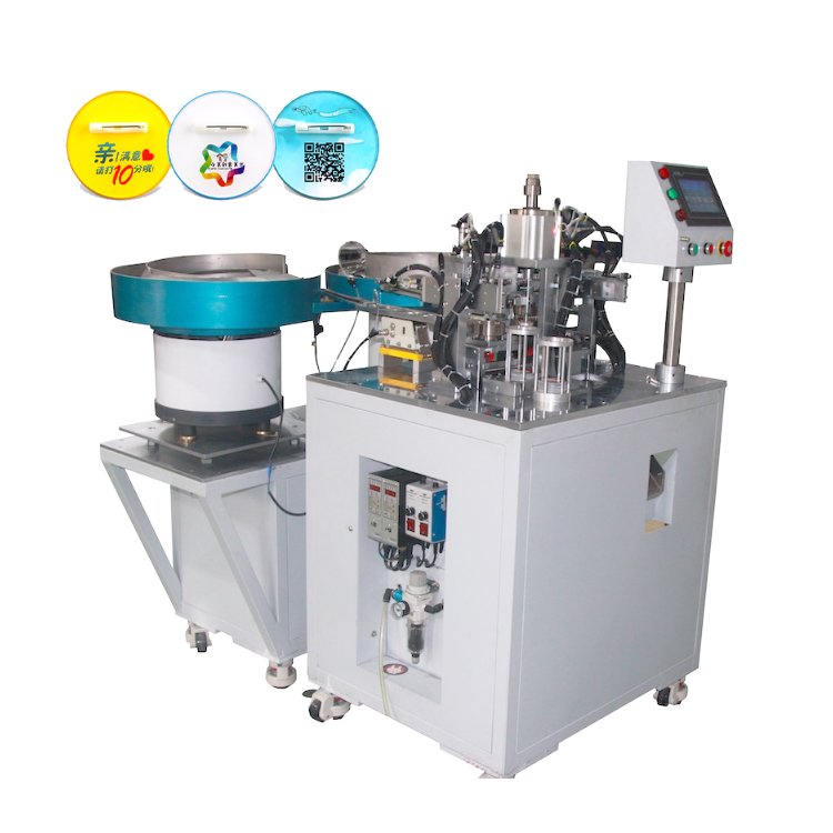 Round Metal Pin Badge Button Pin Maker Making Machine Automatic