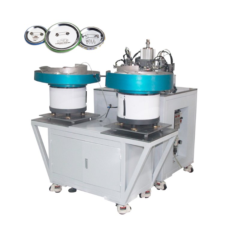 Round Metal Pin Badge Button Pin Maker Making Machine Automatic