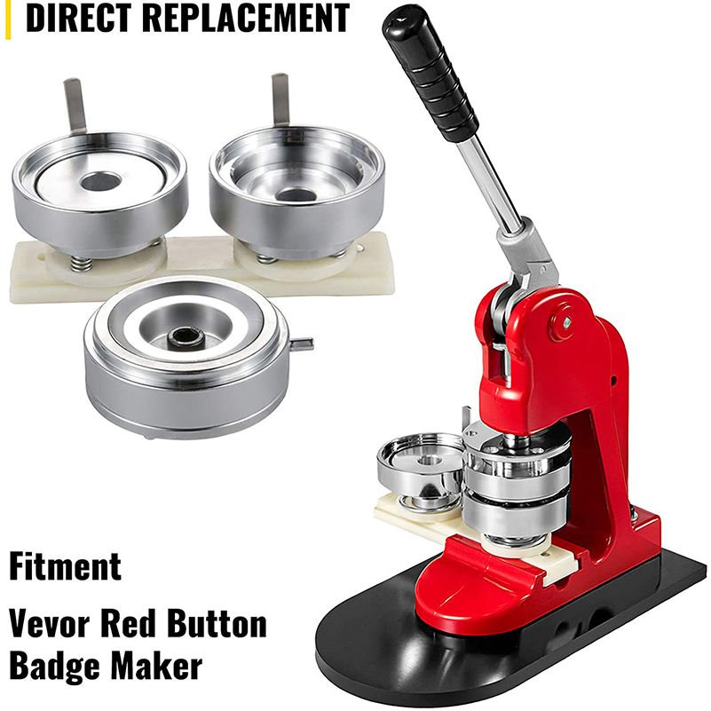New 58mm Button Maker Pin Badge Maker Punch Press Machine with 100pcs Pin Badges Blank and Circle Cutter