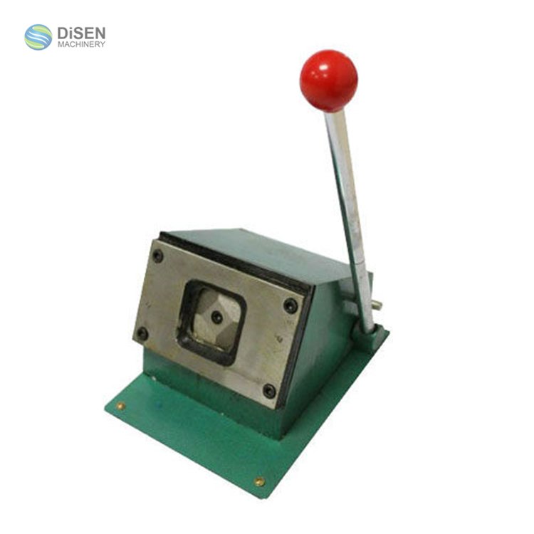 Square button Badge press making machine price