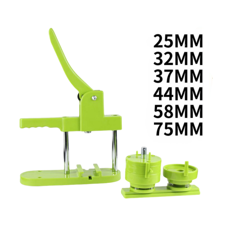 Multi-Size Badge Maker Set with Paper Cutter 100 Sets of Supplies for DIY Button Making