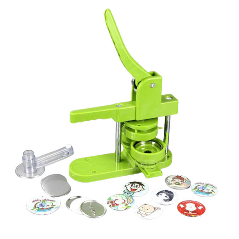 Multi-Size Badge Maker Set with Paper Cutter 100 Sets of Supplies for DIY Button Making