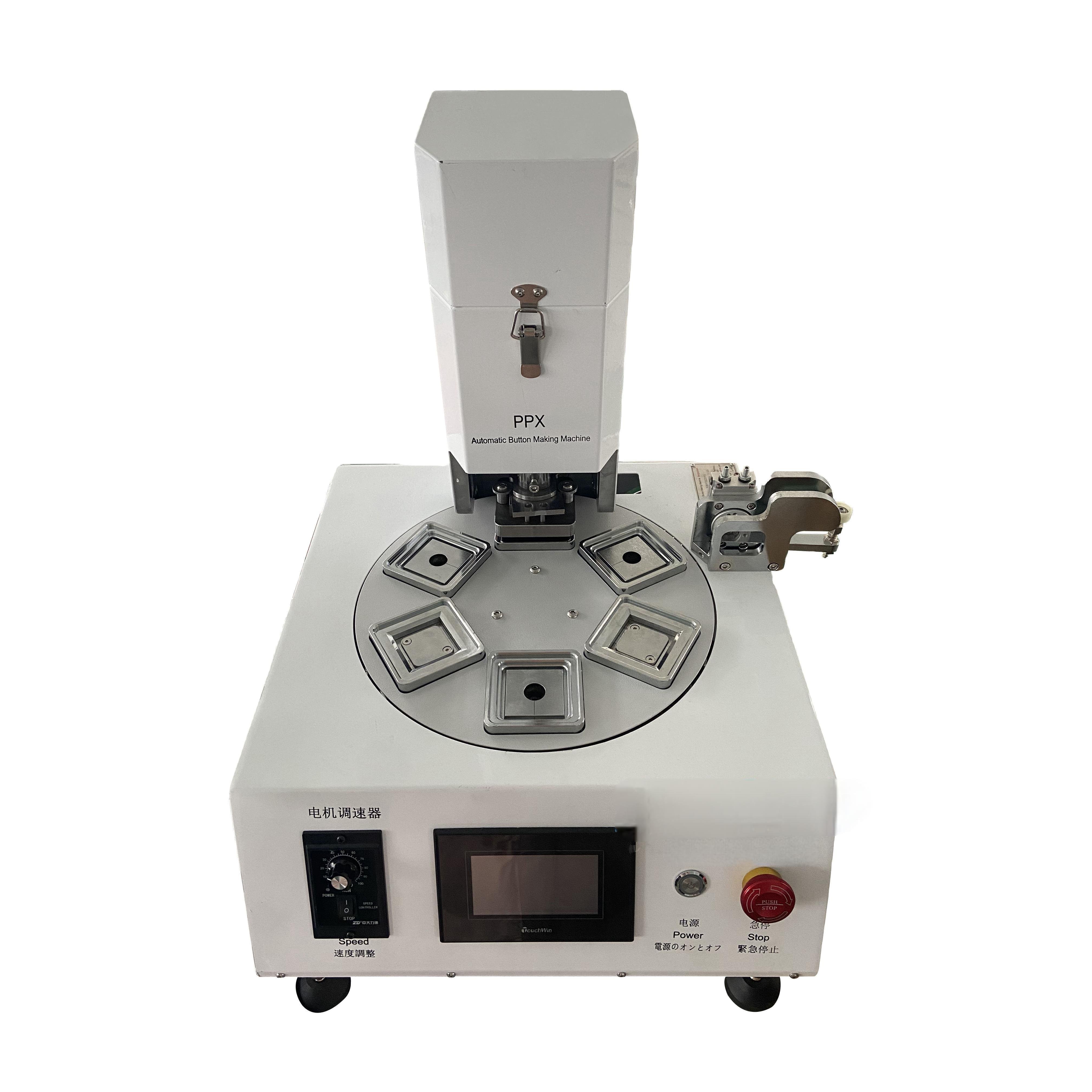 Factory Price High Efficiency Automatic Kit Badge Fridge Magnet Button Making Machine 50x50mm Button Maker