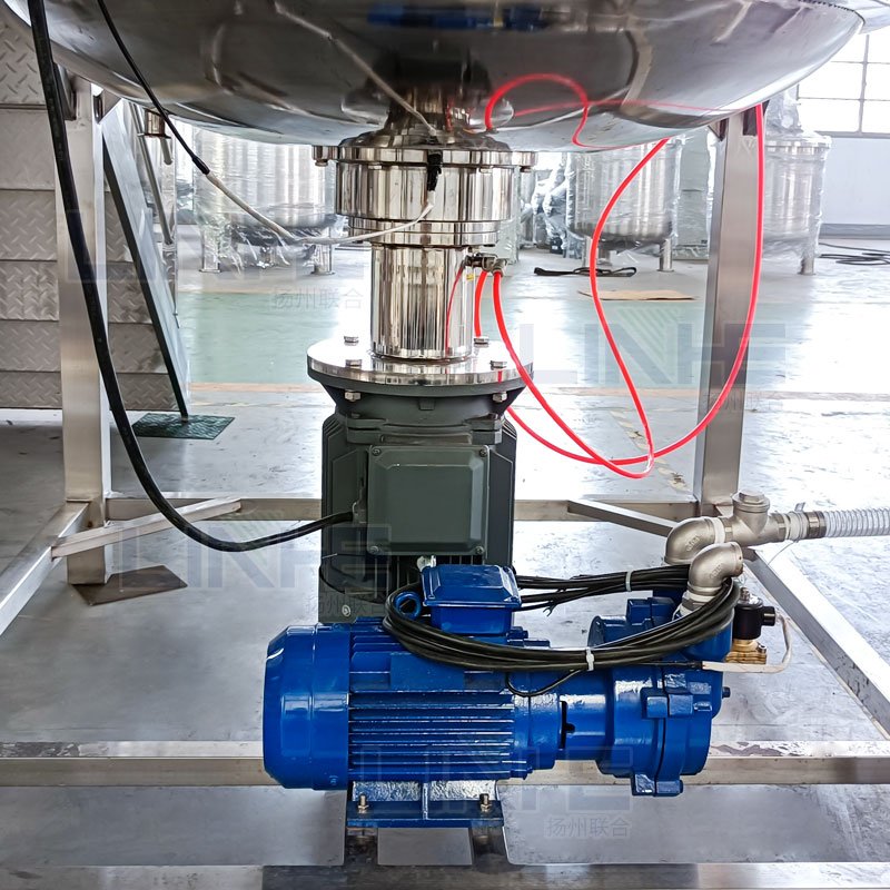 Factory Customized Cosmetic Cream Emulsifying Machine 1000L Face Cream Mix Vacuum Homogeneous Emulsifying Machine