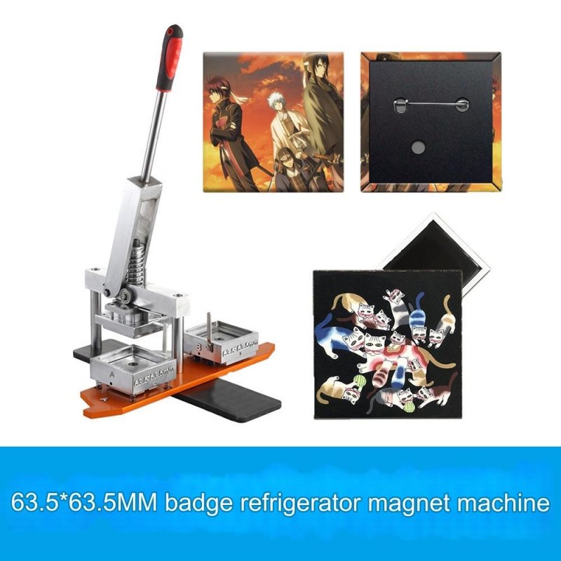 Square button badge machine badge machine photo magnet printing machine