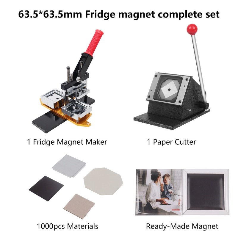 Square button badge machine badge machine photo magnet printing machine