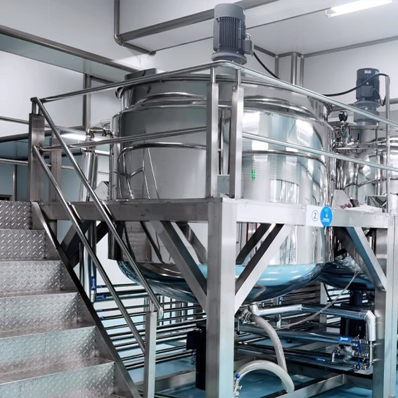 2000L Hand Sanitizer Dishwashing Shampoo Making Homogenizer Mixer Machine for Liquid Soap Production