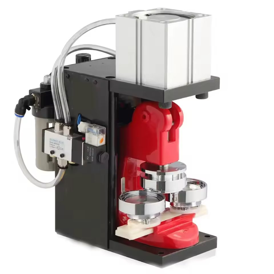 Pneumatic Hand Press Pin Button Making Machine 58MM Button Badge Press