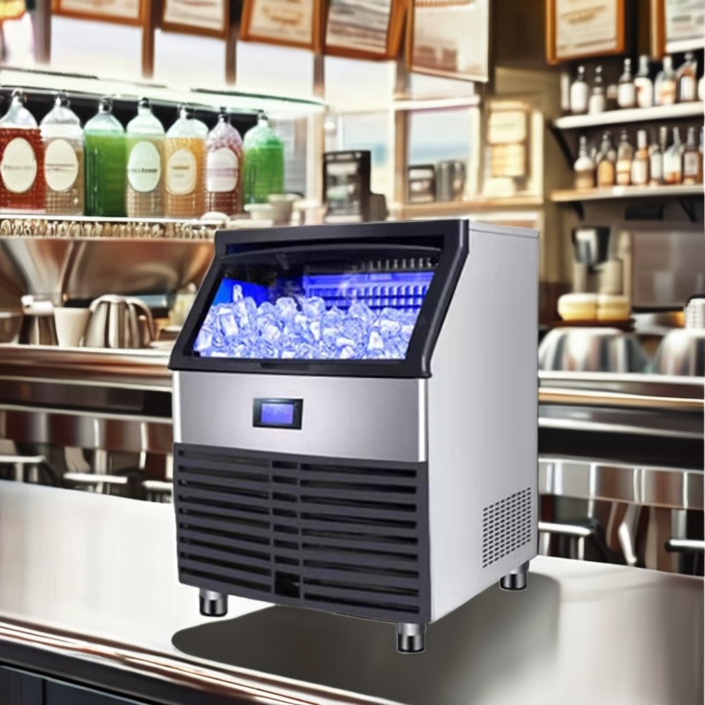 Automatic 120kg Cube Ice Maker Machine Commercial Italian Design for Household and Business Use Electric Power Source