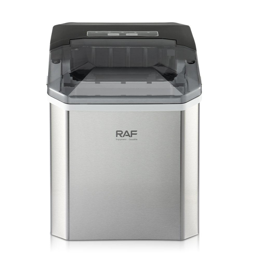 RAF Portable High Quality Adjustable-size Ice Cube Countertop Ice Maker Machine Efficient 12KG each day with Full Ice Reminder