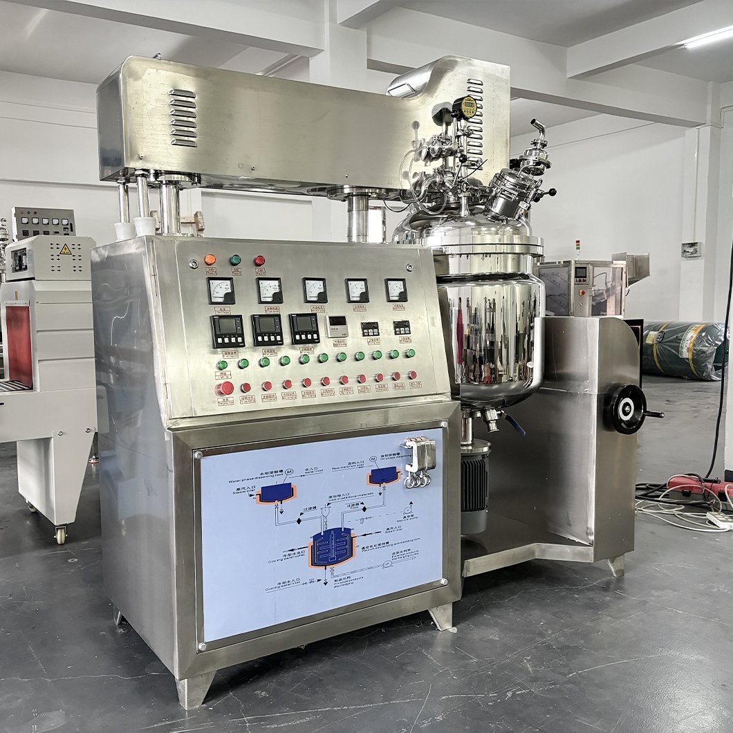 skin whitening cream making machine 20L 30L 50L 100L vacuum emulsiyfing mixer moisturizing cream making machine