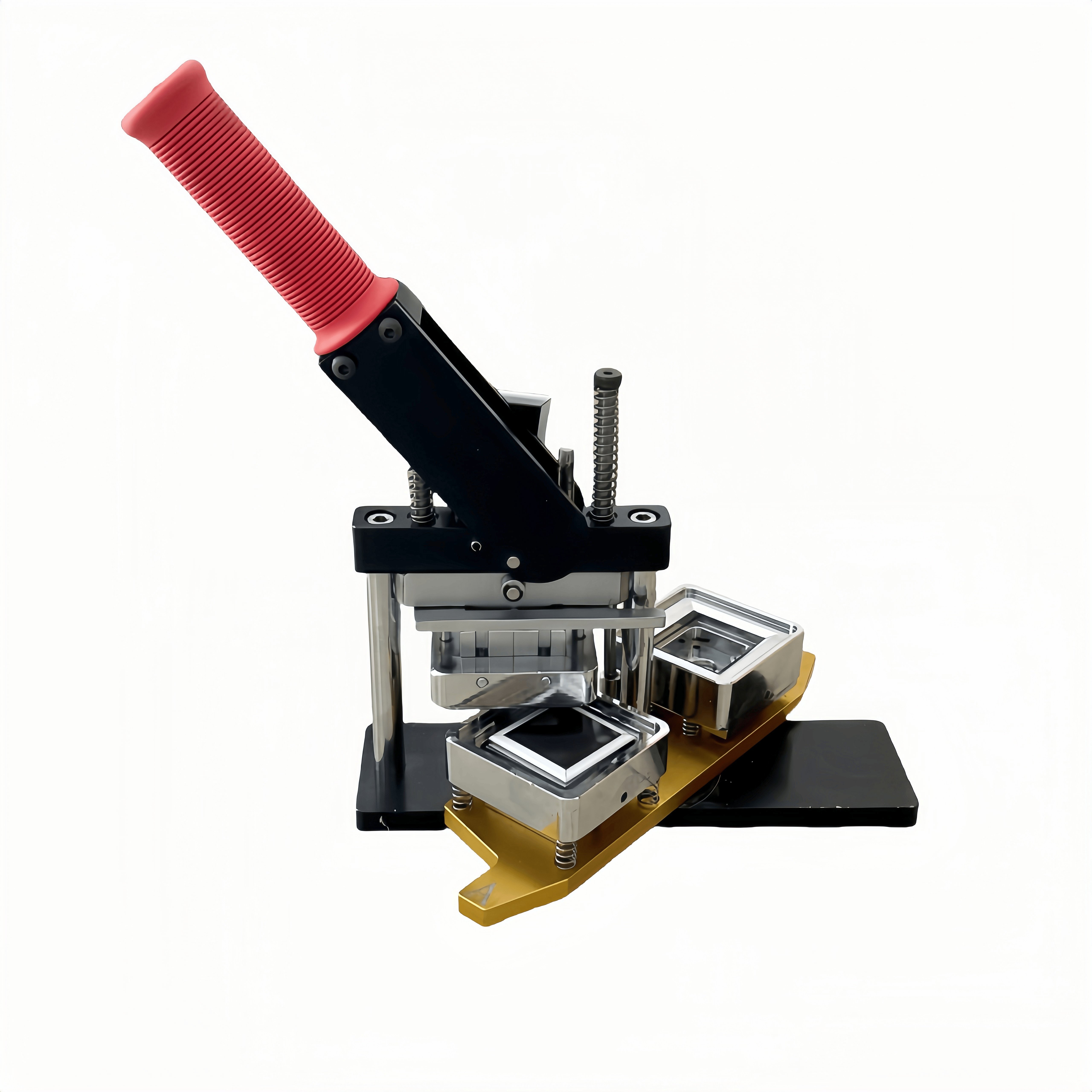 2.5 Inch 63.5*63.5mm Square Shape Custom Photo Fridge Magnet Button Maker Button Machine