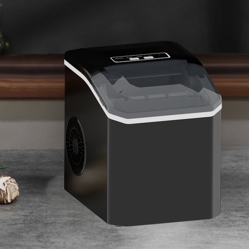 Desktop electric mini bullet mechanism ice maker, used for making transparent ice and snow white ice