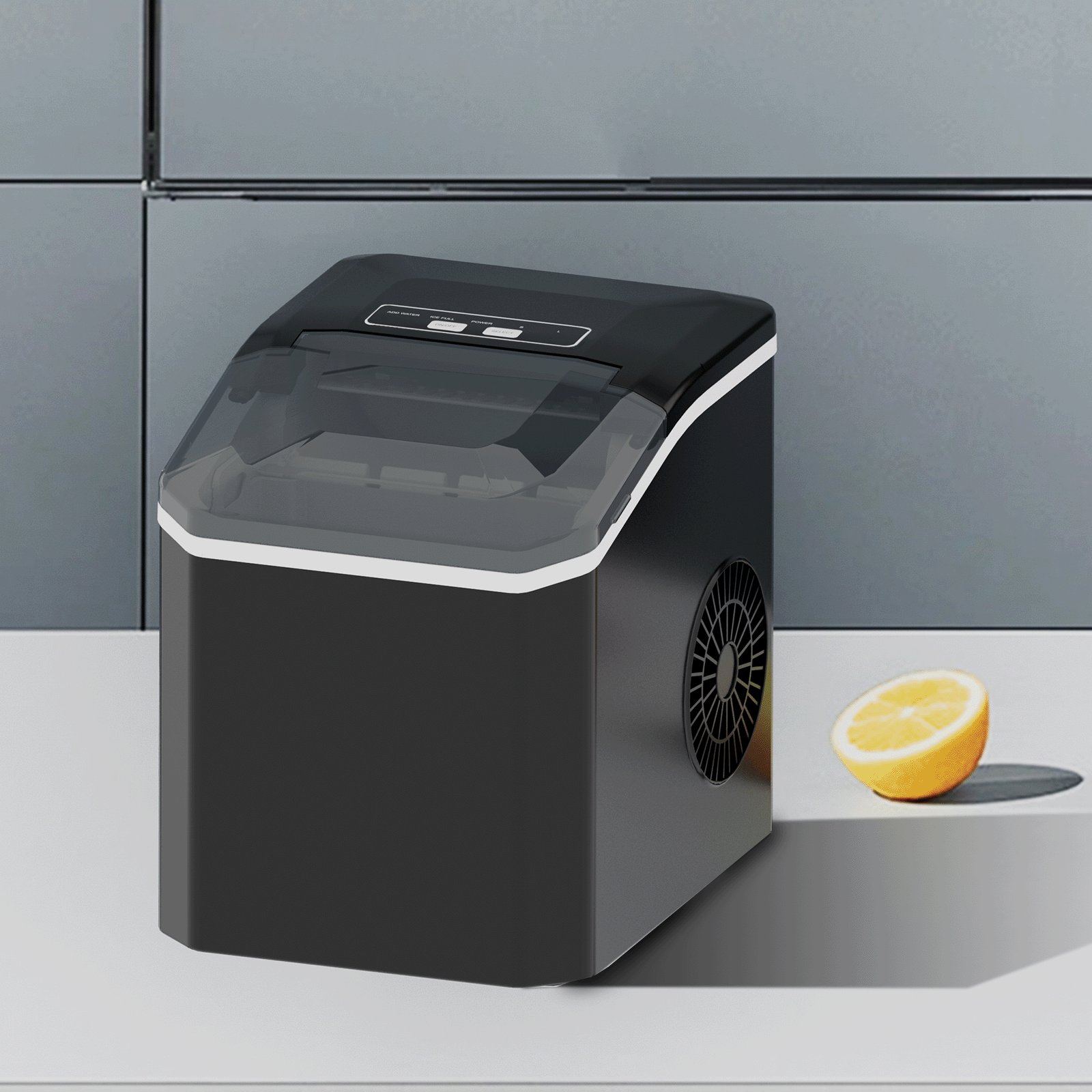 Desktop electric mini bullet mechanism ice maker, used for making transparent ice and snow white ice