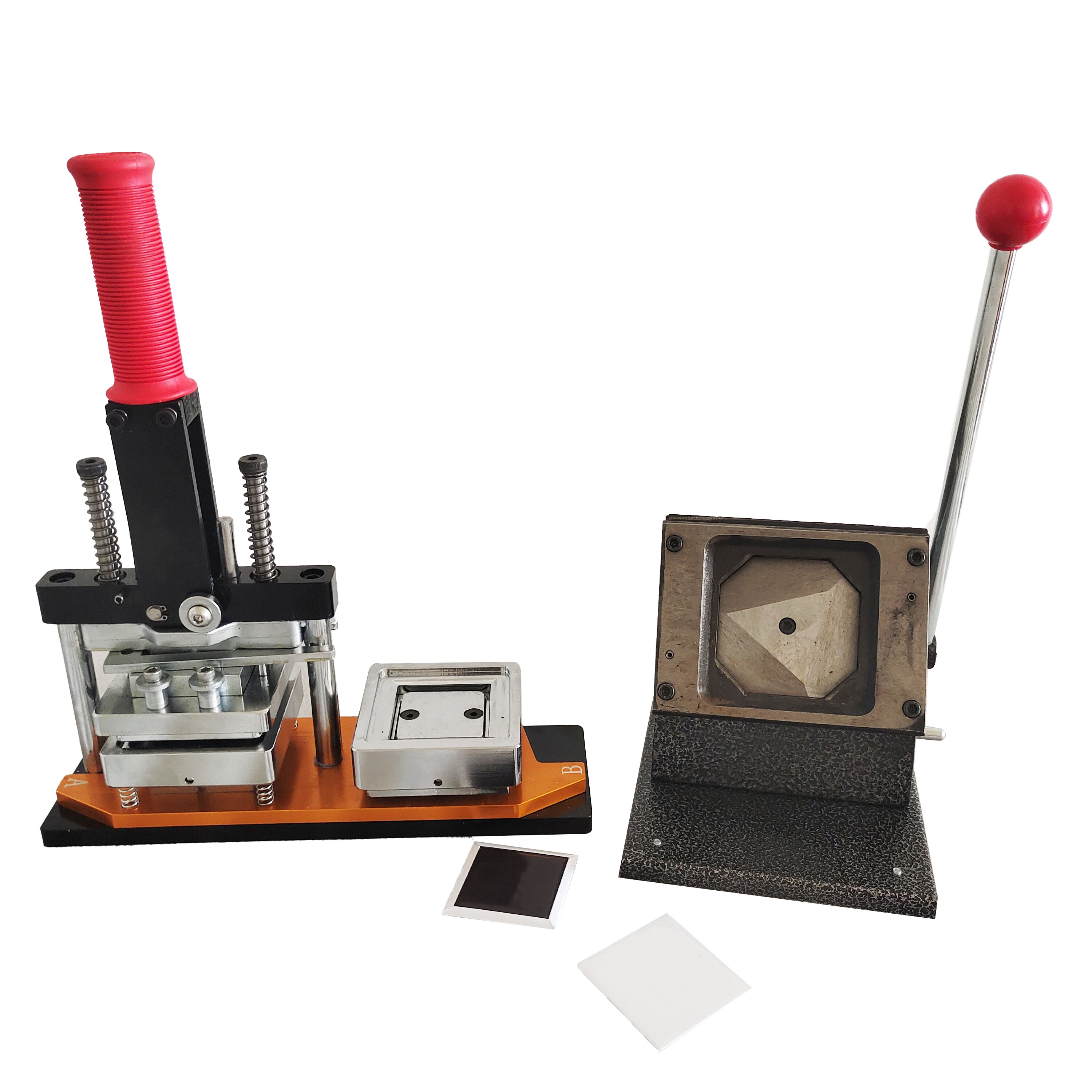 Making fridge magnet machine kit Square 2"x2"(50x50mm) Custom Photo Fridge Magnet Button Maker Button Machine Kit