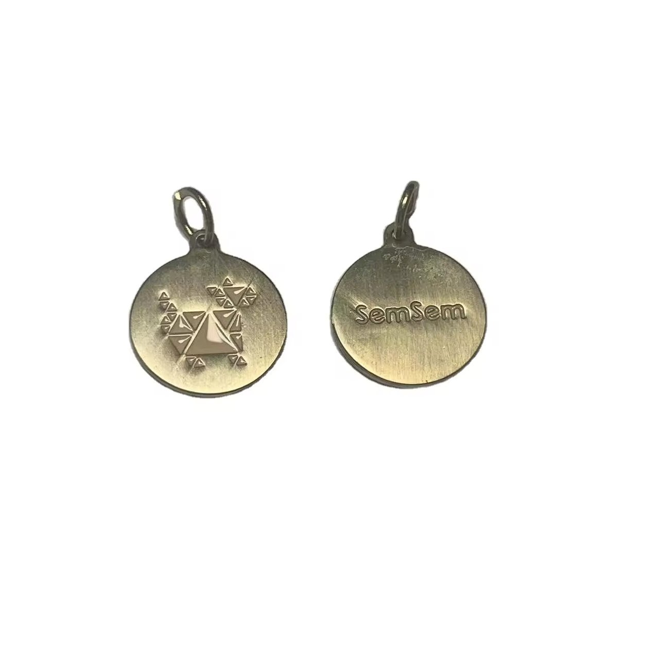 Clothing Accessory Custom Enameled Sew Metal Labels Metal Charm For Garments Swimwear