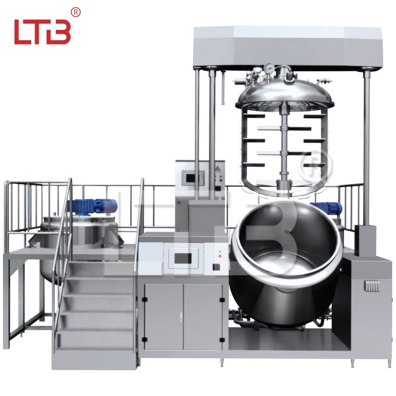 Hot Industrial Blending Cosmetic Cream Toothpaste Making Machine Homogenizer vacuum blender Emulsifying Mixer Agitator Reactor