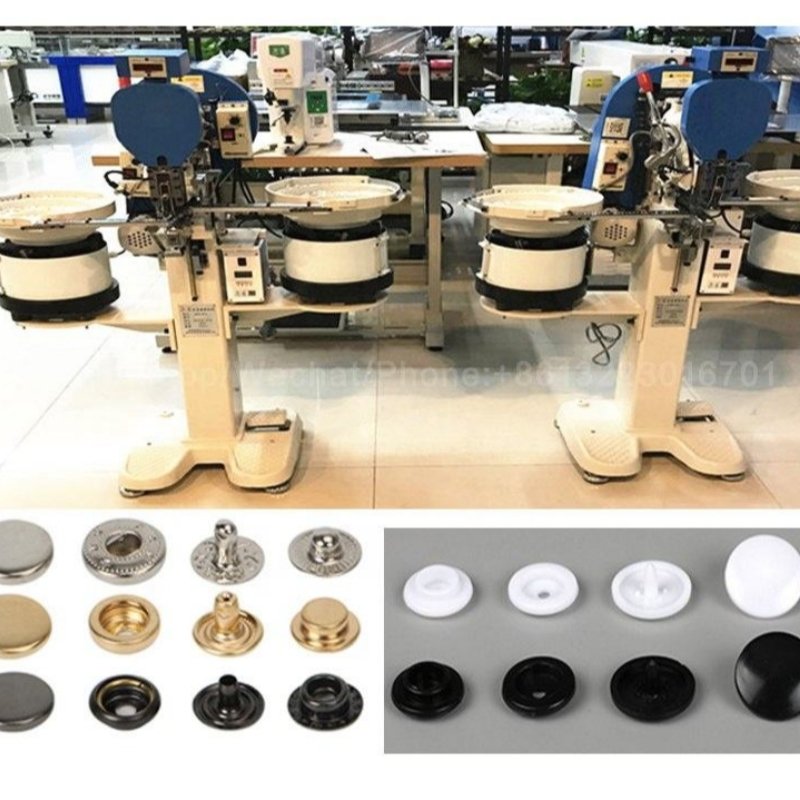 Automation Jean Button Attaching Machine Price Fabric Button Cover Machine