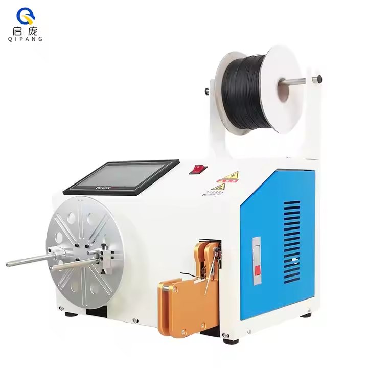 Qipang Automatic High Quality Spoiling and Tying Machine with Button Control Cable Coiling Binding Wire Tying Machine