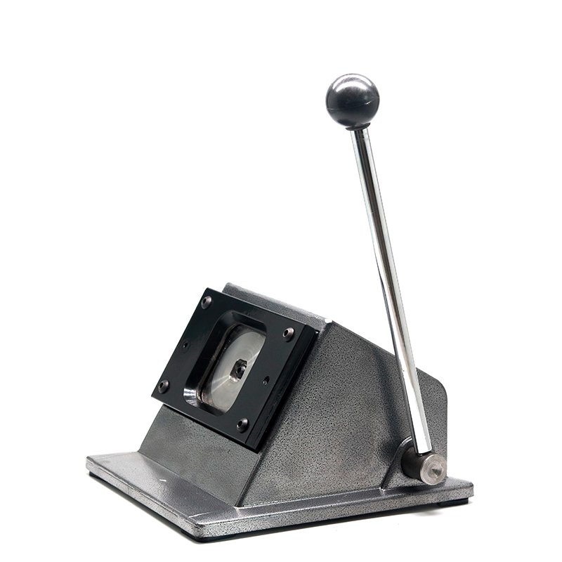 Manual Button Badge Making Machine Kit with 5050mm/3232mm Square Paper Cutter for Custom Badges