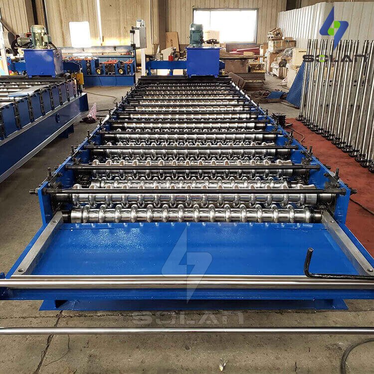High Speed Colored Steel Wall Roof Panel Roll Forming Machine Aluminum Corrugated Sheet Making Machine