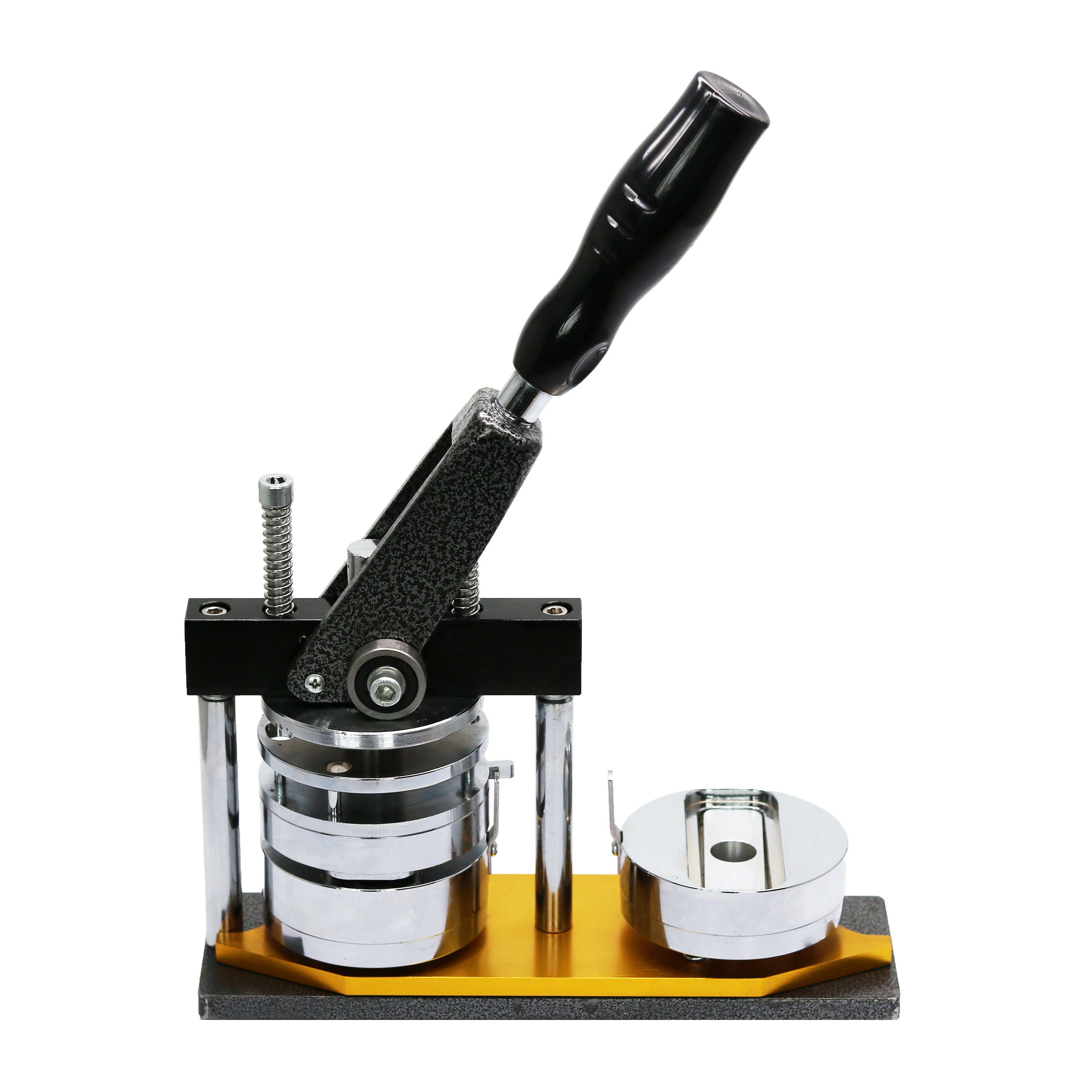 68*24mm Rectangle Button Making Machine Kit Name Tag Machine with Cutter and 100 sets Blank Materials