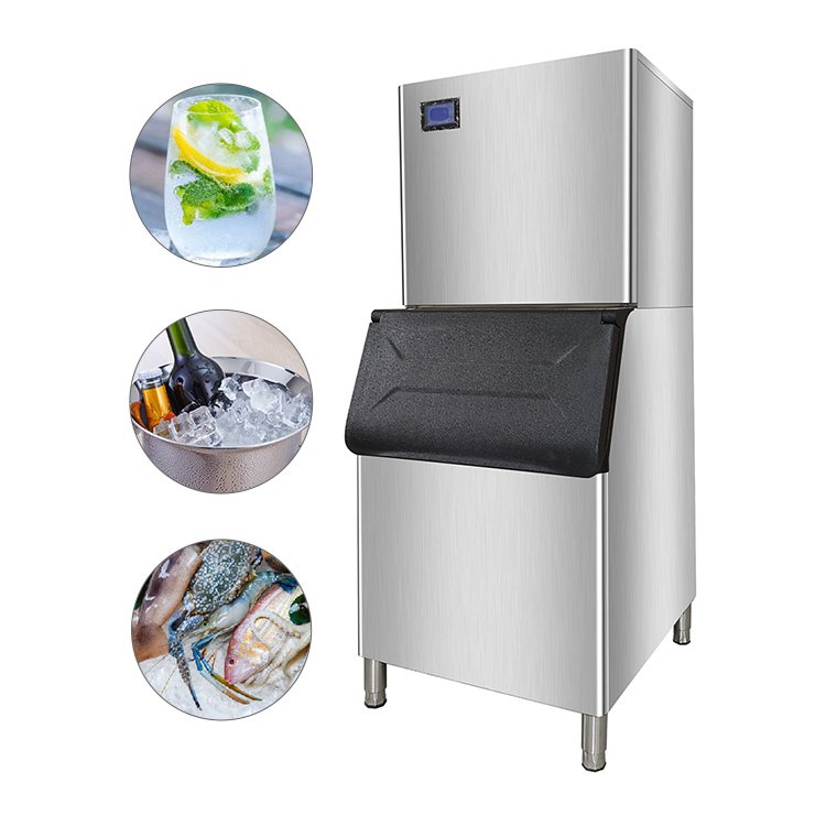 Commercial Restaurant 200Kg/24H Ice Cube Maker Crystal Ice Making Machine Ice Making Machine
