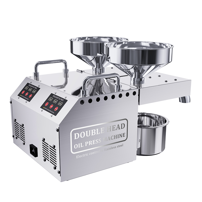 Avocado Peanut Sesame Vegetable Seeds Screw Intelligent Oil Presser Machine for Home Use B02 2 Head Hot Sell Automatic 110V/220V