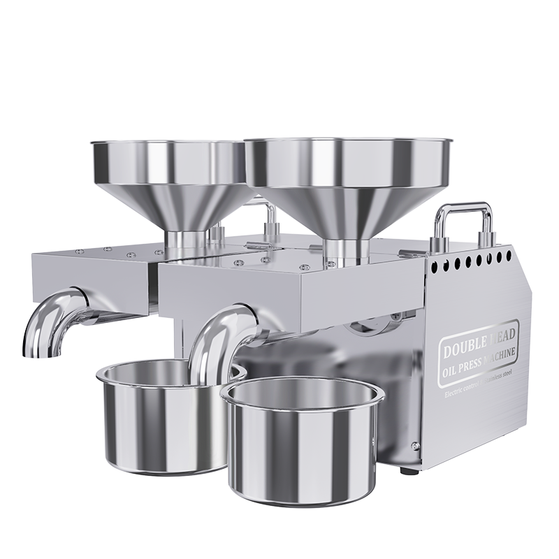 Avocado Peanut Sesame Vegetable Seeds Screw Intelligent Oil Presser Machine for Home Use B02 2 Head Hot Sell Automatic 110V/220V
