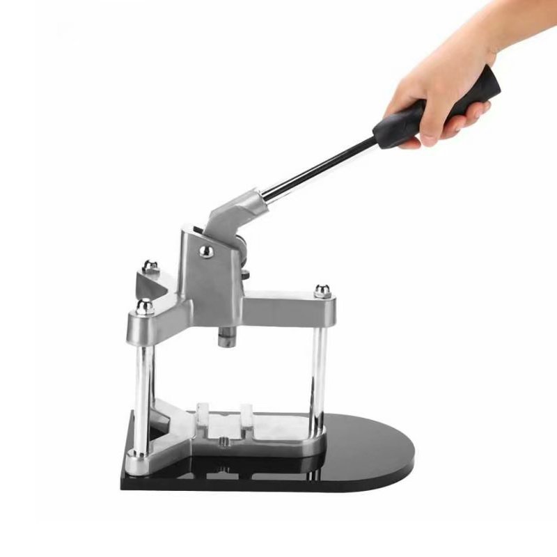 Badge Making Machine Metal Paper Cutter with 100 Plastic Blank Badge Buttons